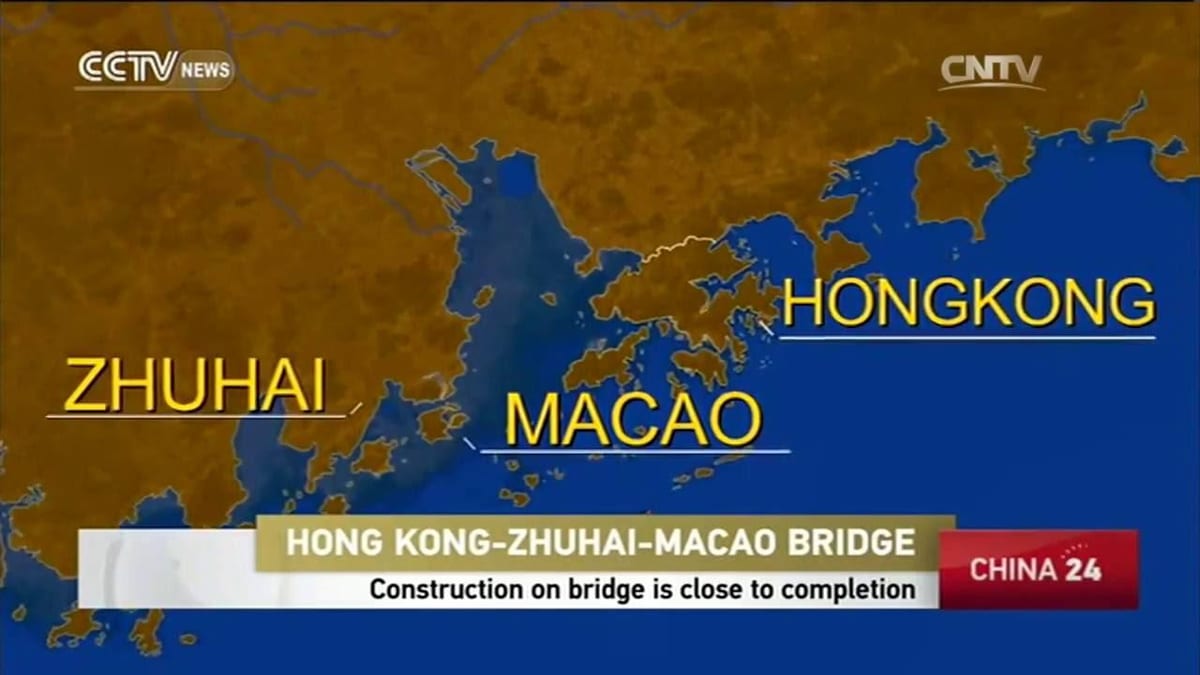Hong kong most Makao karti