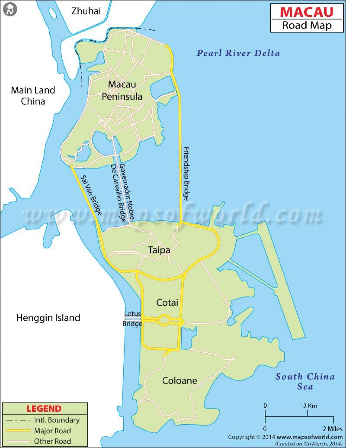 Poluotok Makao karti