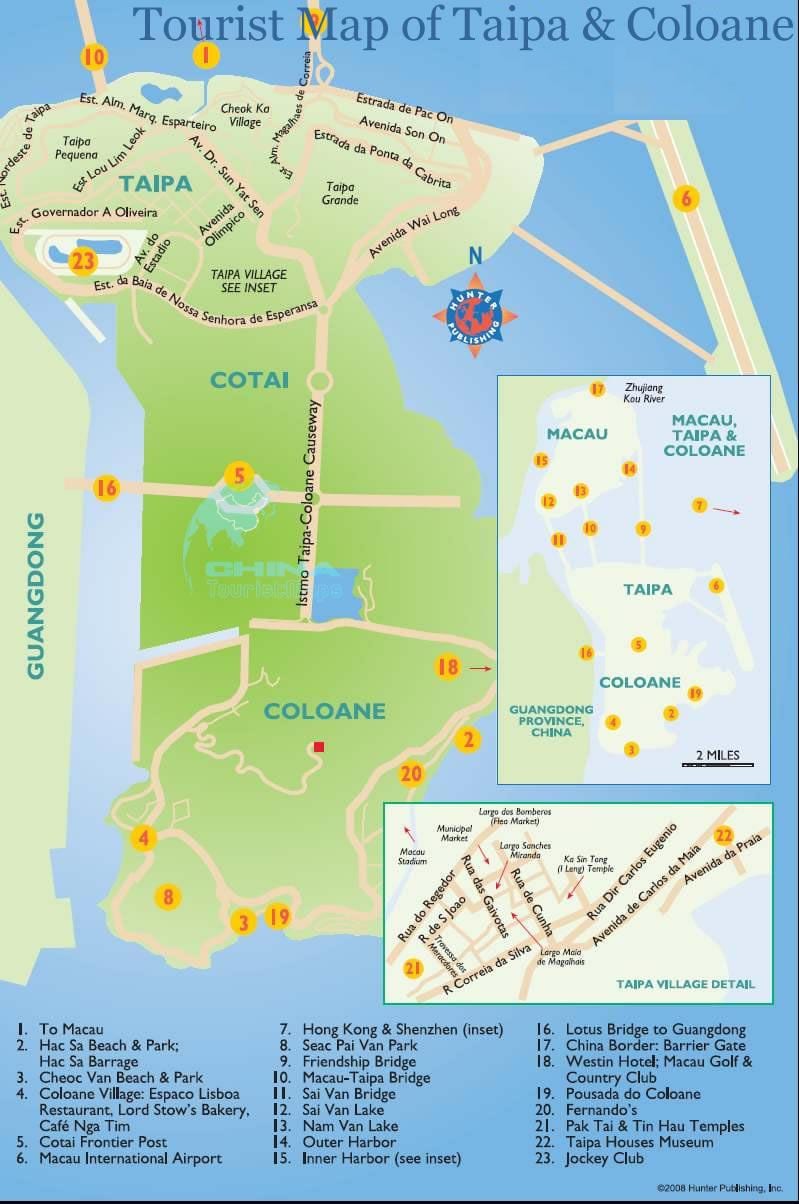 karta Makao otok